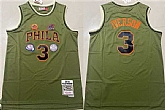 Men's Philadelphia 76ers #3 Allen Iverson Green 1997-98 Throwback Stitched basketball Jersey Mixiu,baseball caps,new era cap wholesale,wholesale hats